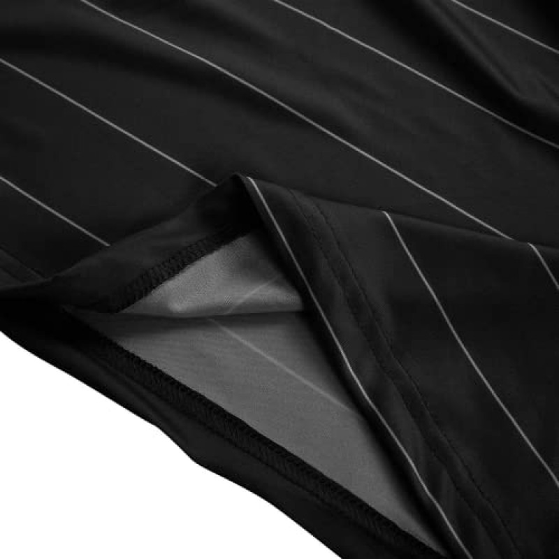 남성용 크고 키가 큰 폴로 셔츠 Tech Mositure Wicking Dry Fit 반팔 캐주얼 스트라이프 골프 폴로 T 셔츠