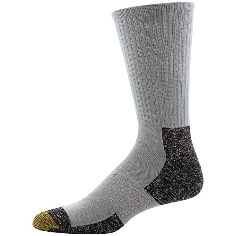 GOLDTOE 남성용 Xs 짧은 크루 양말, 6켤레