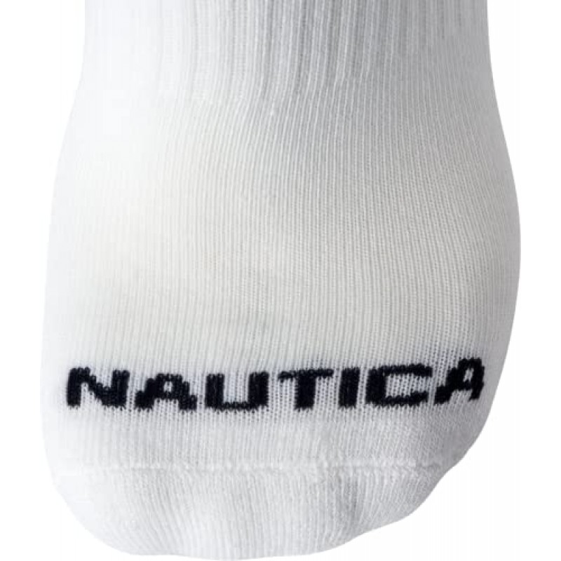 Nautica 남성용 운동용 양말 - 쿠션이 있는 쿼터 컷 발목 양말(8팩)