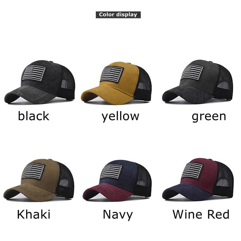American Flag Trucker Hat - 스냅백 모자, 남성용 여성용 야구 모자 - 통기성 메쉬 측면, 조절 가능한 핏 - 캐주얼 착용용