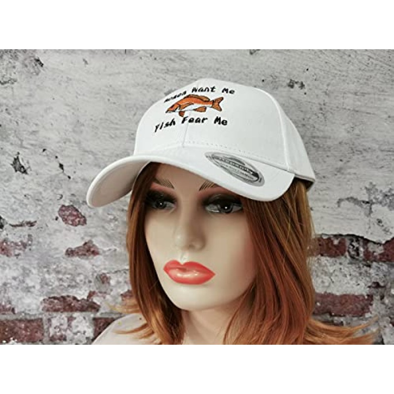 Hepandy Women Want Me Fish Fear Me 자수 야구 모자