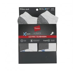 Hanes 남성용 맥스 쿠션 로우컷 양말, 6팩 및 8팩