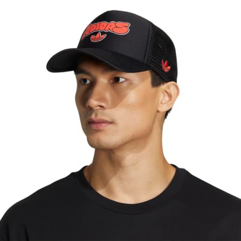 adidas Originals 폼 프론트 스냅백 조절 가능한 핏 트러커 모자