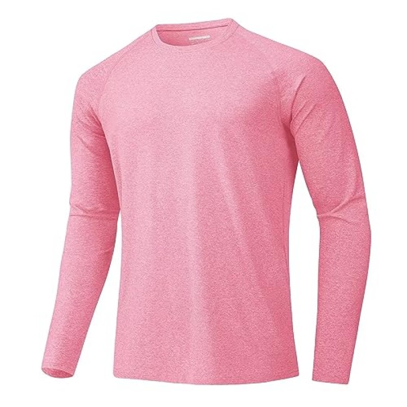 MAGCOMSEN 남성용 긴 소매 셔츠 UPF 50+ 자외선 차단 티셔츠 하이킹 낚시 운동용 경량 속건성 셔츠