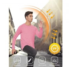 MAGCOMSEN 남성용 긴 소매 셔츠 UPF 50+ 자외선 차단 티셔츠 하이킹 낚시 운동용 경량 속건성 셔츠
