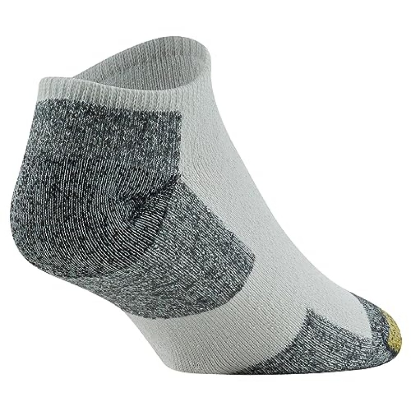 GOLDTOE 남성용 656F 면 노쇼 운동 양말, 멀티페어