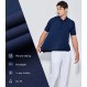 Haimont 남성용 폴로 셔츠 드라이핏 반소매 칼라 스포츠 골프 테니스 티셔츠, 수분 흡수 및 통기성