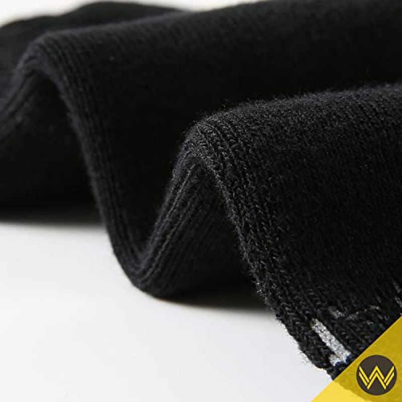 WANDER 남성용 운동 발목 양말 3/8 쌍 두꺼운 쿠션 러닝 양말 남성용 & 여성용면 양말 6-9/9-12/12-15