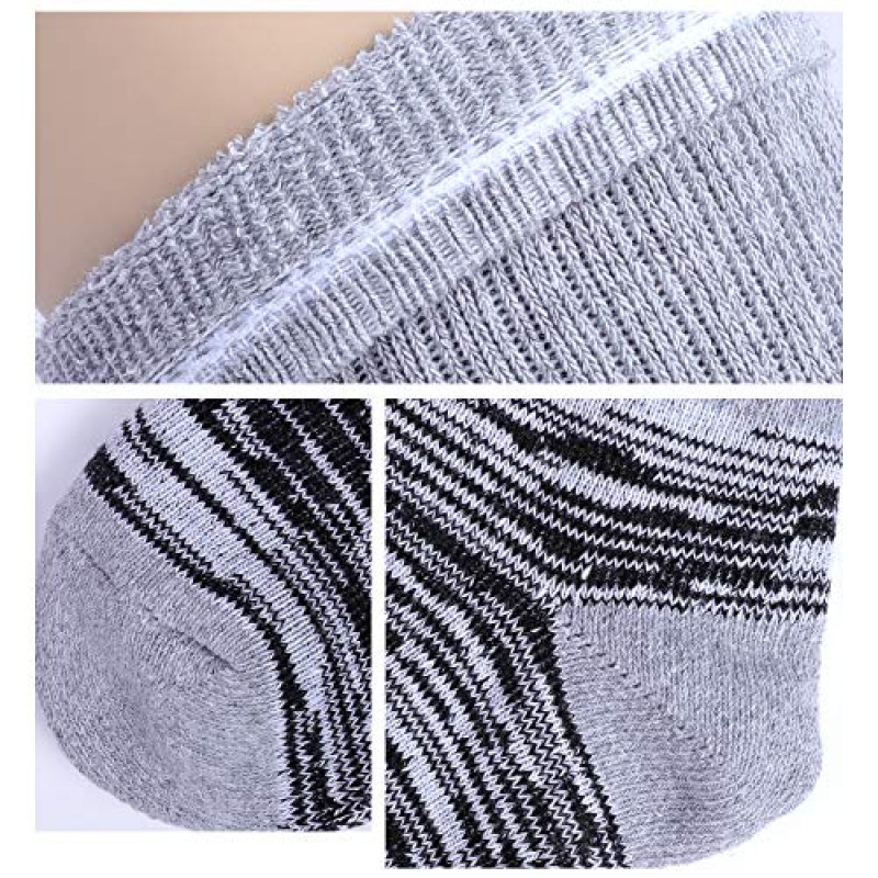 EnerWear 10P 팩 남녀공용 면 수분 흡수 쿠션 크루 양말