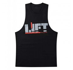 YeeHoo Lift 남성용 보디빌딩 체육관 탱크탑 운동 스트링거 민소매 셔츠 조끼 코튼