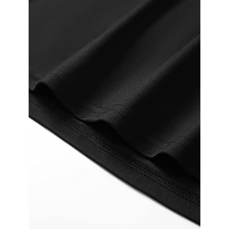 SweatyRocks 남성용 경량 슬림핏 폴로 티셔츠 근육질 반소매 칼라 셔츠 골프
