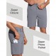 ZUTY 9" 남성용 골프 반바지 하이킹 UPF 50+ 캐주얼 스트레치 퀵 드라이 경량 작업 드레스 반바지 6개 포함