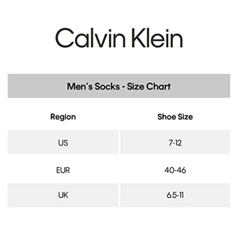 Calvin Klein 남성용 운동복 크루 양말 6켤레