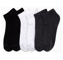 Cole Haan 남성용 운동용 양말 - 퍼포먼스 쿠션 쿼터 컷 발목 양말(6팩)
