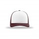 Richardson 112 Trucker OSFA 야구 모자 볼 캡, 화이트/마룬