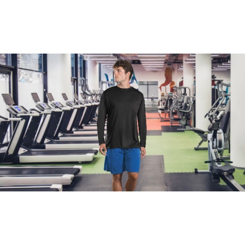 Augusta Sportswear 달리기, 하이킹, 낚시 및 야외 활동을 위한 위킹 긴소매 자외선 차단 운동용 셔츠
