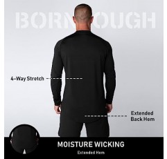 Born Tough 남성용 운동 긴소매 티셔츠, 남성용 운동용 보디빌딩 긴소매 티셔츠, 러닝 긴소매 티셔츠