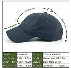Loneshark Mens 방수 야구 모자 Womens Quick Dry 포니 테일 모자 여름 야외 스포츠 Running Sun Protection 볼 캡