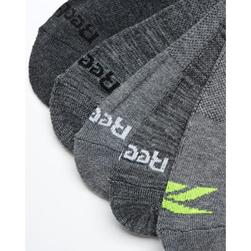 Reebok 남성용 운동용 양말 - 컴포트 쿠션 퍼포먼스 크루 양말(5팩)