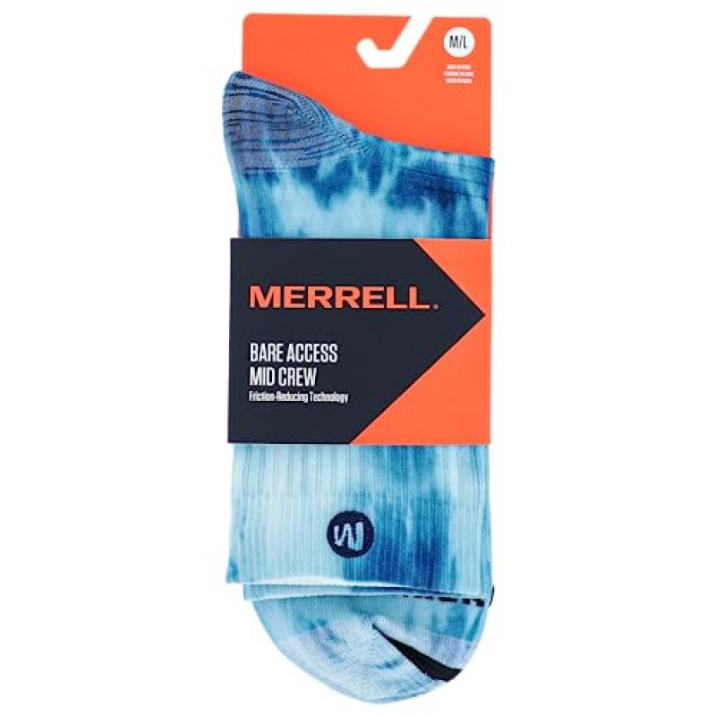 Merrell 남성용 및 여성용 트레일 러닝 경량 양말 - 남녀공용 미끄럼 방지 힐 및 통기성 메쉬 영역