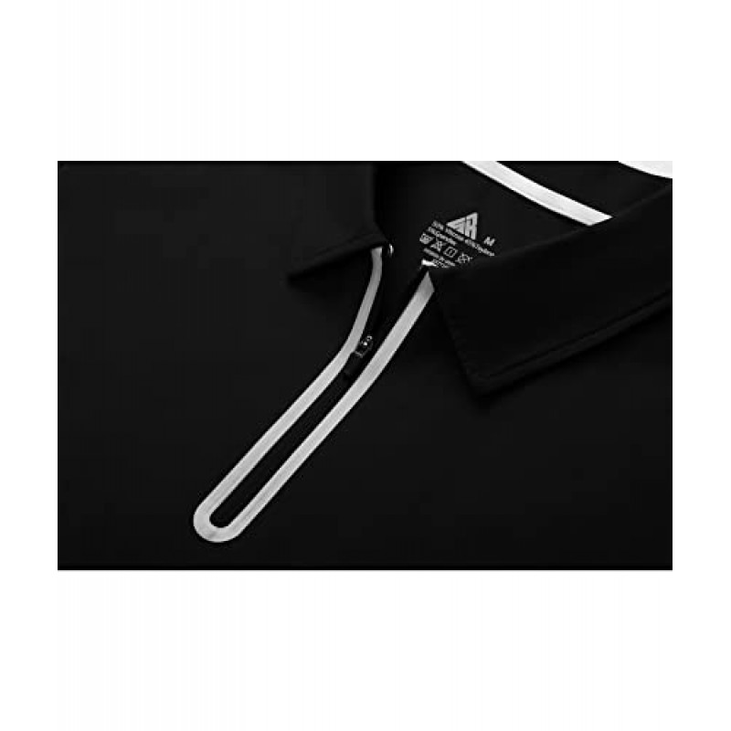 V VALANCH 골프 폴로 셔츠 남성용 반팔 수분 흡수 골프 셔츠 Collared Athletic Tennis Polo