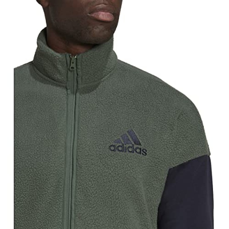 adidas 컬러 블록 셰퍼플리스 트랙 재킷