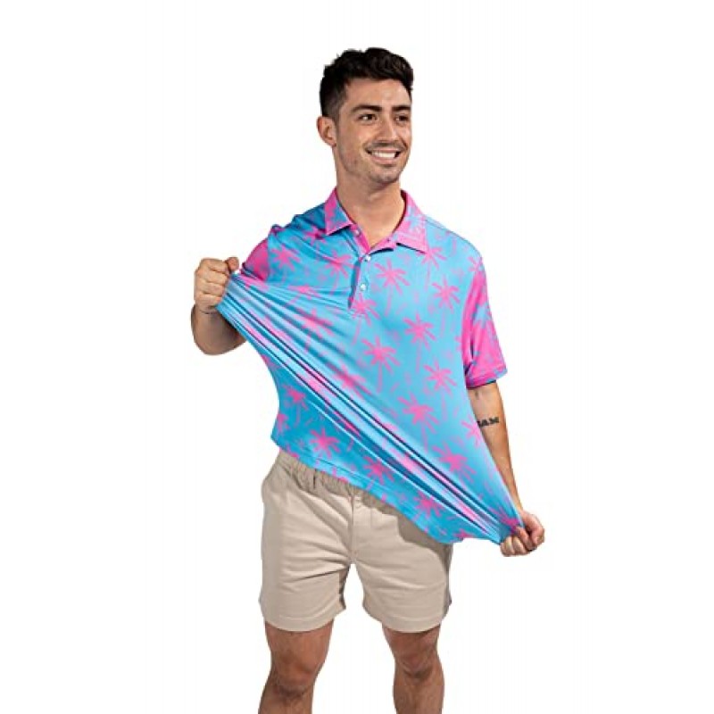 Chubbies 남성용 반팔 퍼포먼스 폴로