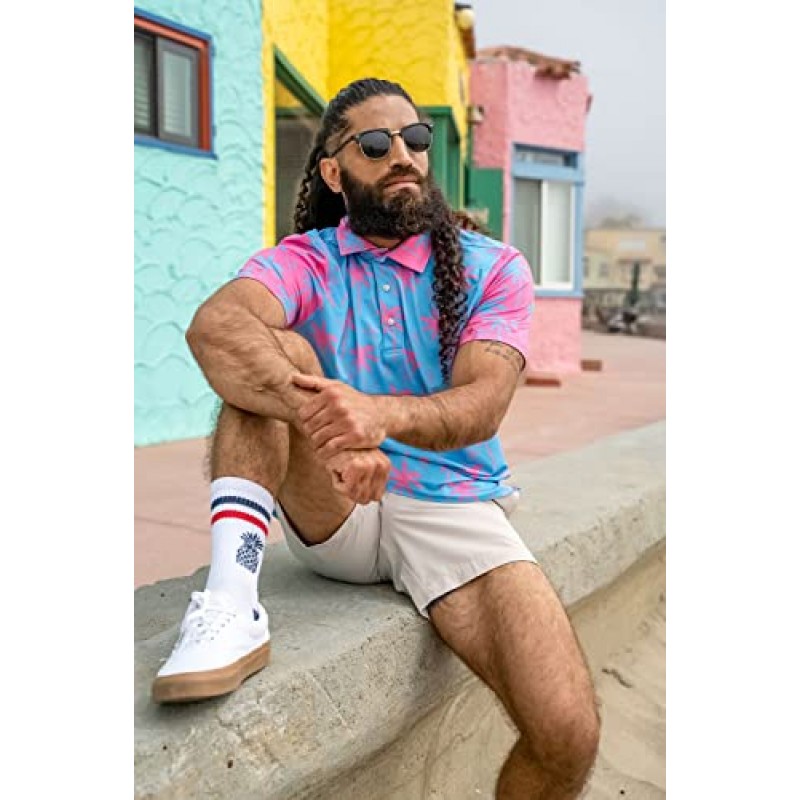 Chubbies 남성용 반팔 퍼포먼스 폴로