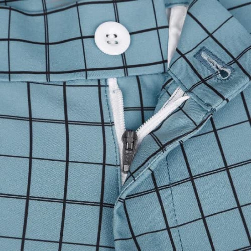 Lesmart 남성용 골프 바지 스트레치 경량 슬림 피트 통기성 드라이 핏 골프 바지(포켓 포함)