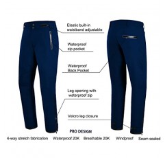 Fit space 골프 Climastorm 영구 레인 팬츠 방수 20K 경량 성능 스포티 바지