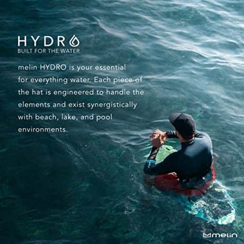 melin Odyssey Brick Hydro, 퍼포먼스 스냅백 모자, 남성용 및 여성용 방수 야구 모자