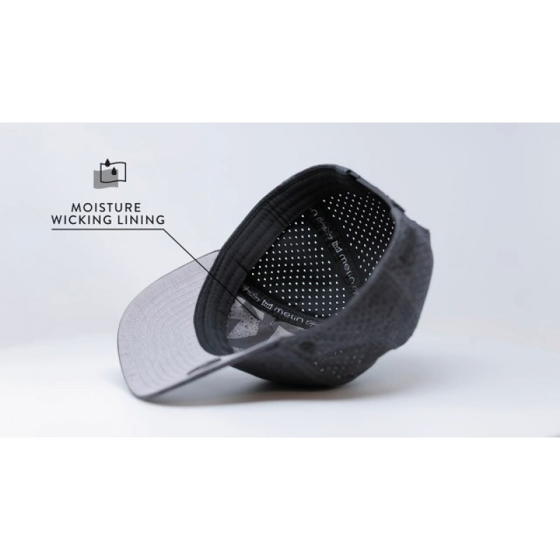 melin Odyssey Brick Hydro, 퍼포먼스 스냅백 모자, 남성용 및 여성용 방수 야구 모자