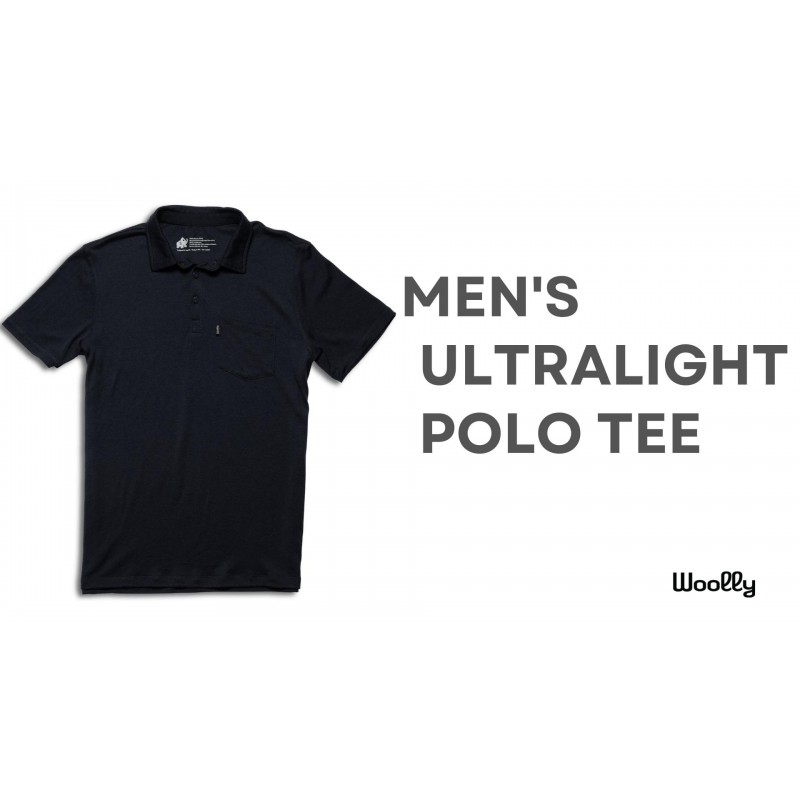 Woolly Clothing 남성용 메리노 울 폴로 셔츠 - 통기성이 뛰어난 냄새 방지