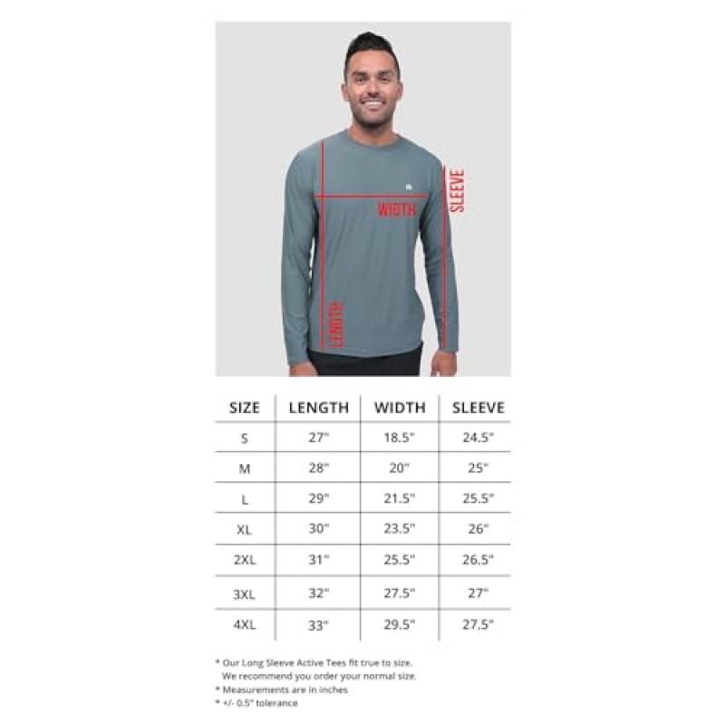 남성용 긴 소매 운동 셔츠 S - 4XL Dri Fit Performance 운동 셔츠