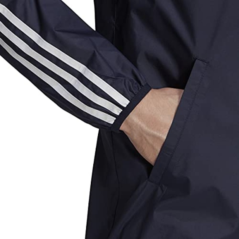 adidas 남성 에센셜 3-스트라이프 윈드브레이커