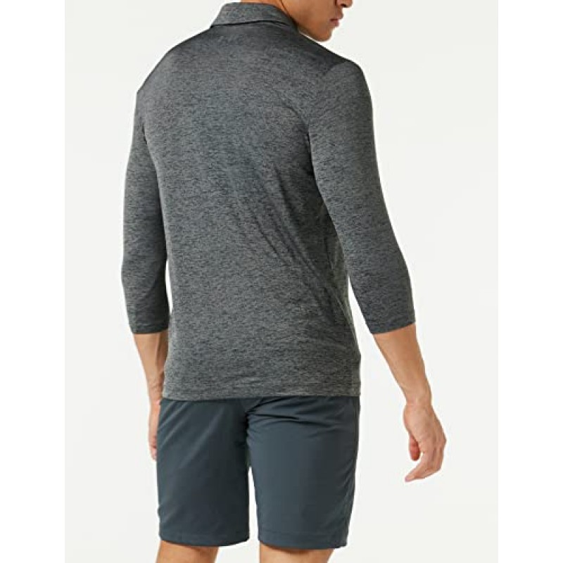 Under Armour 남자 플레이오프 3/4 슬리브 골프 폴로