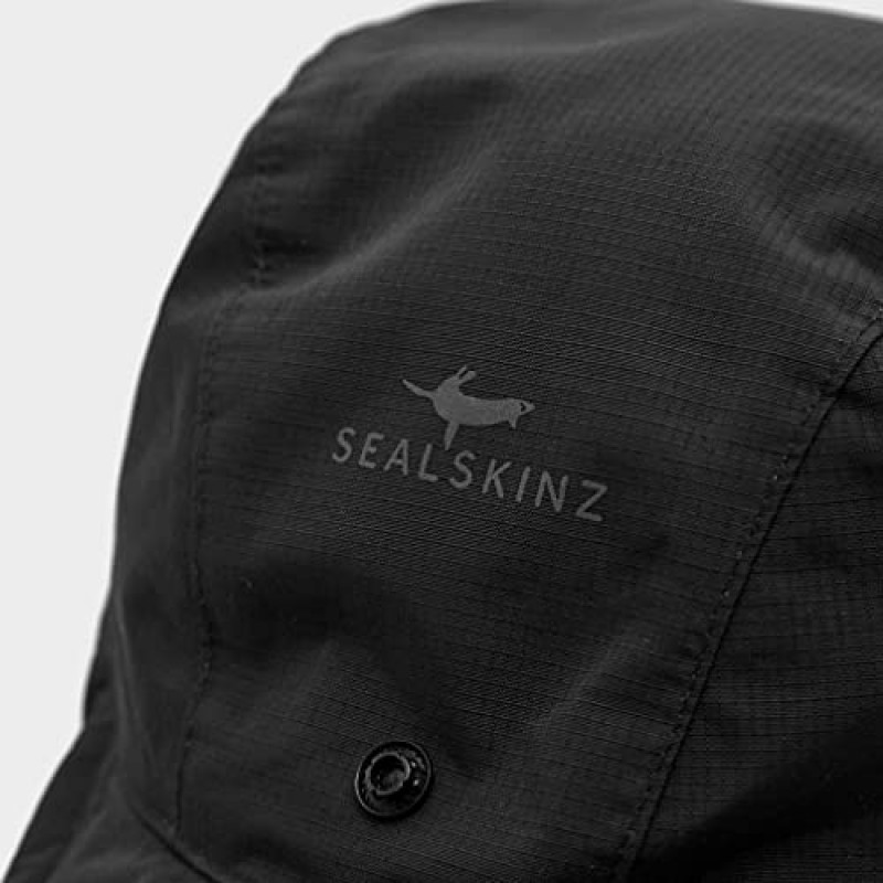 SEALSKINZ 남녀공용 방수 혹한기 모자, 블랙, 미디엄