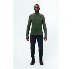 GORE WEAR 남성 스탠다드 1/2-Zip, 유틸리티 그린, 라지