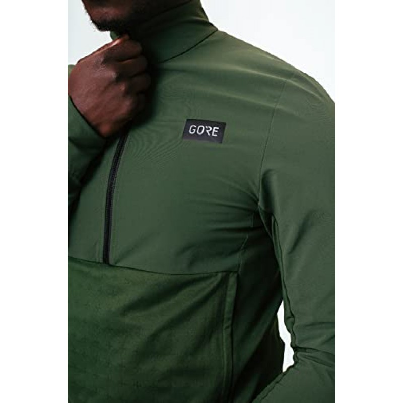 GORE WEAR 남성 스탠다드 1/2-Zip, 유틸리티 그린, X-라지