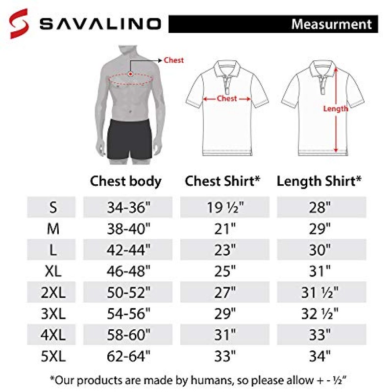 SAVALINO 남성용 볼링 폴로 셔츠 소재 땀 흡수 및 건조가 빠르며 사이즈 S-5XL