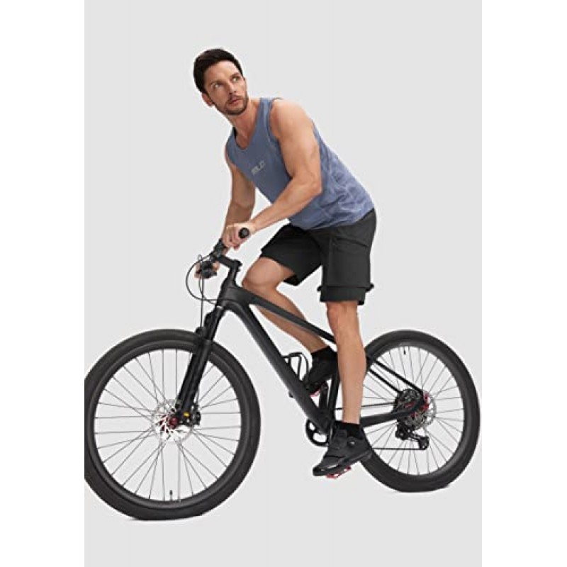 Bikewa 남성용 산악 자전거 반바지 3D 패딩 루즈핏 MTB 자전거 타기 사이클링 자전거 바이커 반바지 지퍼 포켓