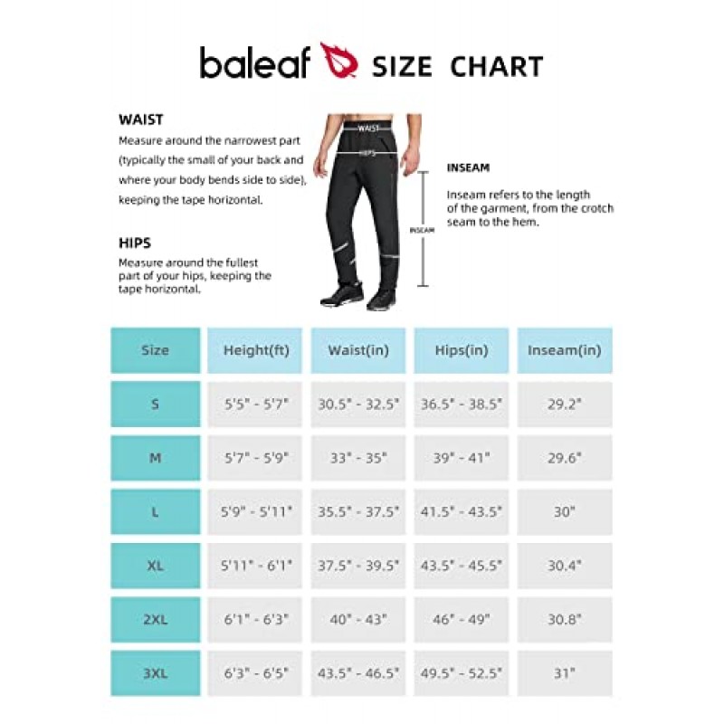 BALEAF 남성용 겨울 사이클링 바지 산악 자전거 추운 날씨 하이킹 장비 방풍 양털 안감 러닝 스키 자전거 의류