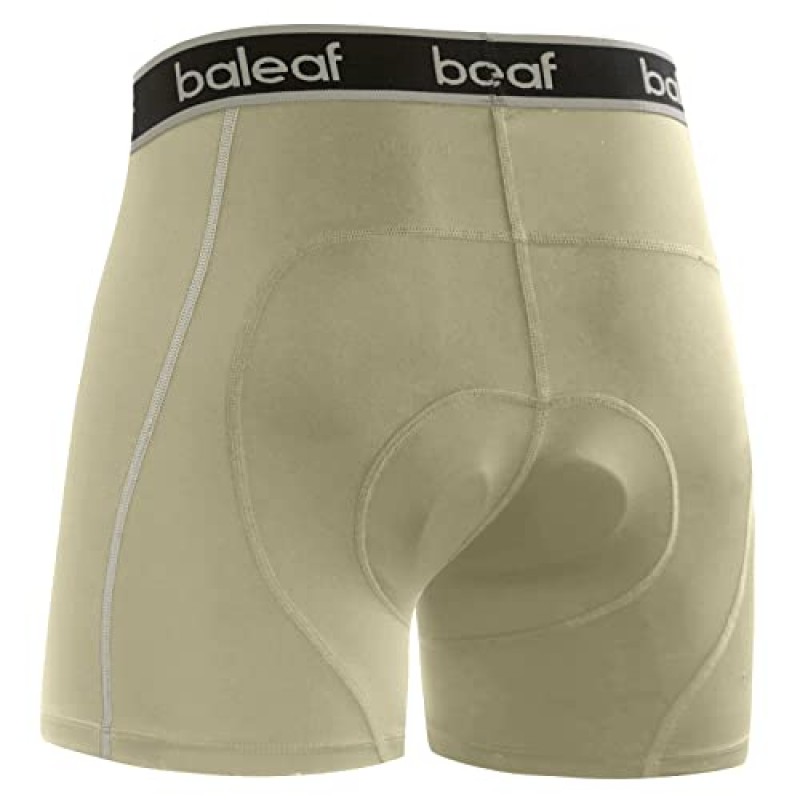 BALEAF 남성용 4D 패딩 자전거 반바지 패딩 도로 자전거 타기 MTB 라이너 반바지 자전거 장비가있는 사이클링 속옷