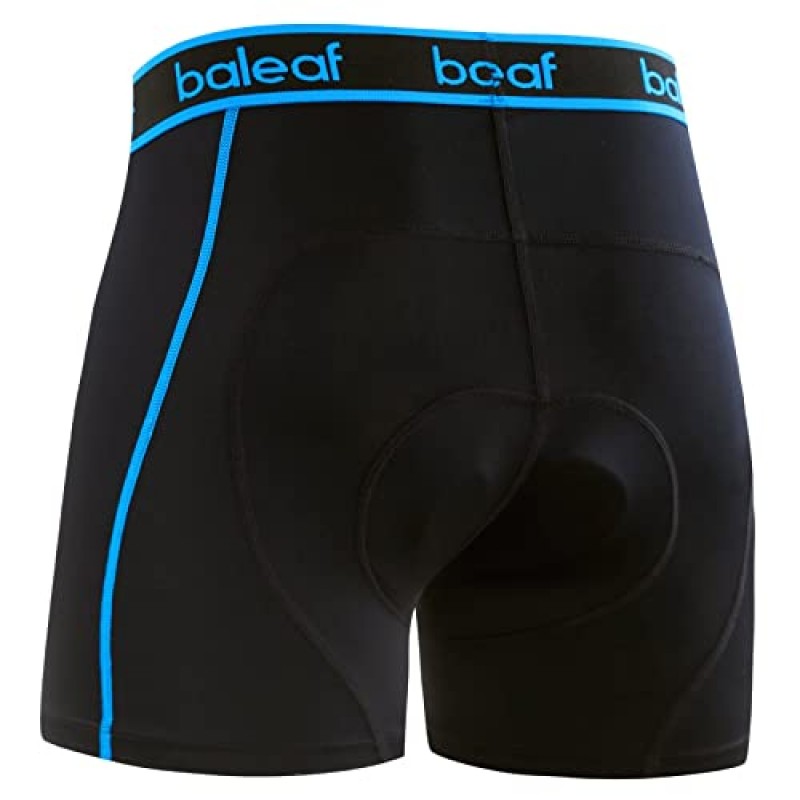 BALEAF 남성용 4D 패딩 자전거 반바지 패딩 도로 자전거 타기 MTB 라이너 반바지 자전거 장비가있는 사이클링 속옷