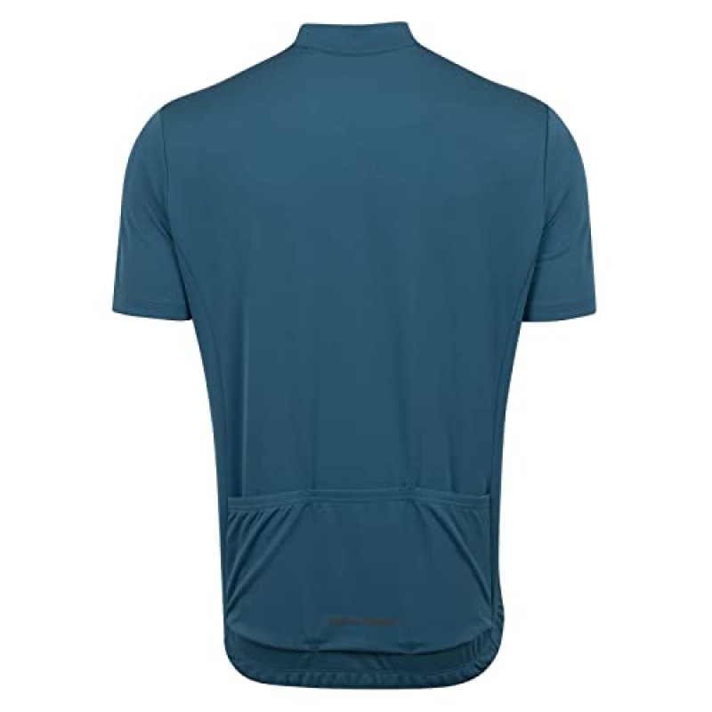 PEARL IZUMI 남성용 반팔 사이클링 퀘스트 져지, 반사 직물이 포함된 전체 길이 지퍼