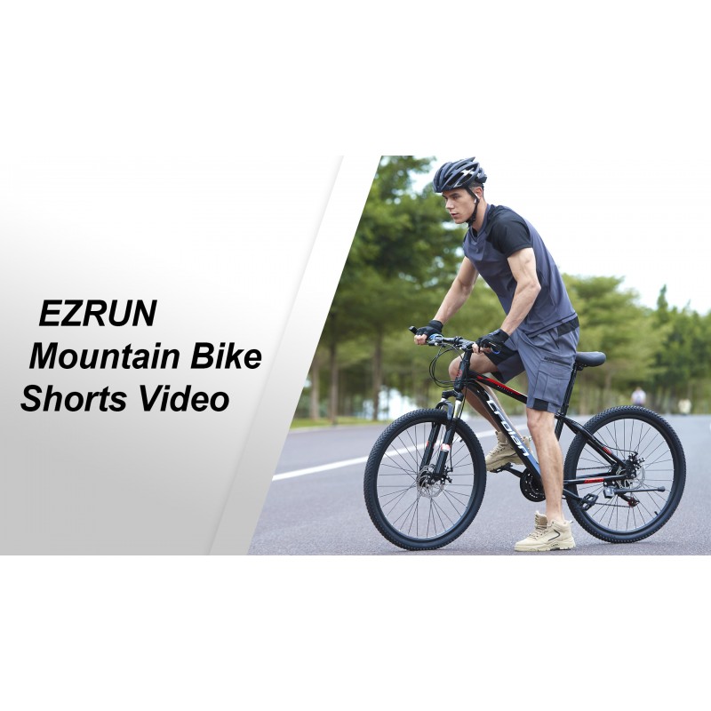 EZRUN 남성용 3D 패딩 산악 자전거 반바지 경량 MTB 사이클링 반바지