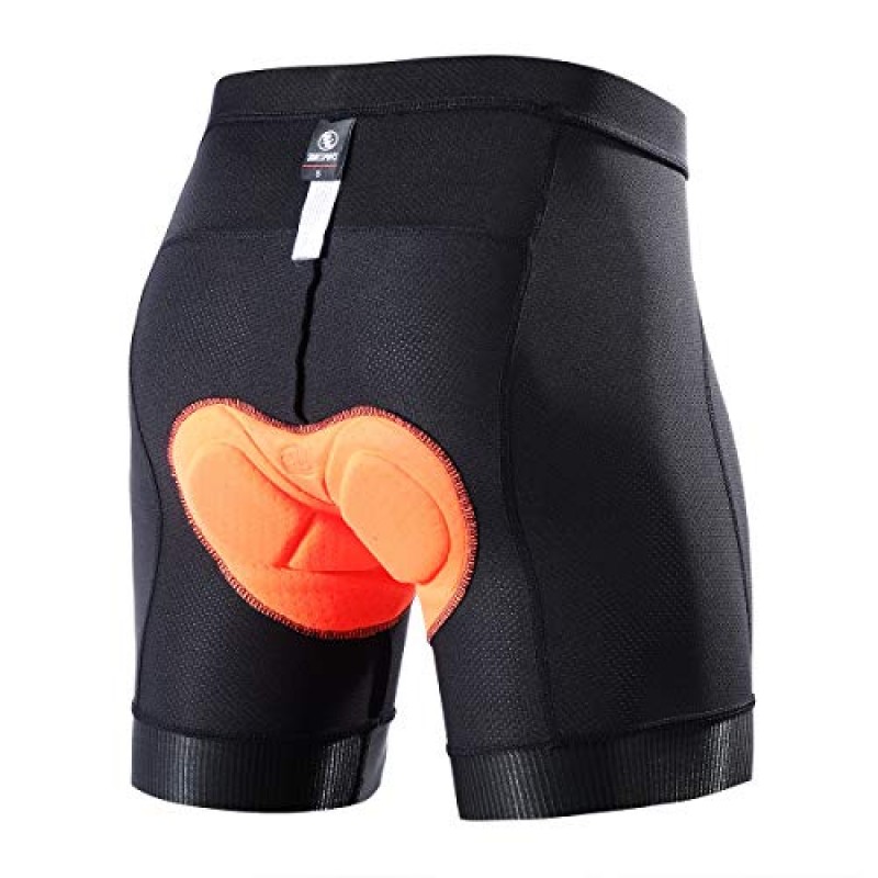 Souke 스포츠 남자 사이클링 속옷 반바지 4D 패딩 자전거 자전거 MTB 라이너 반바지 미끄럼 방지 다리 그립