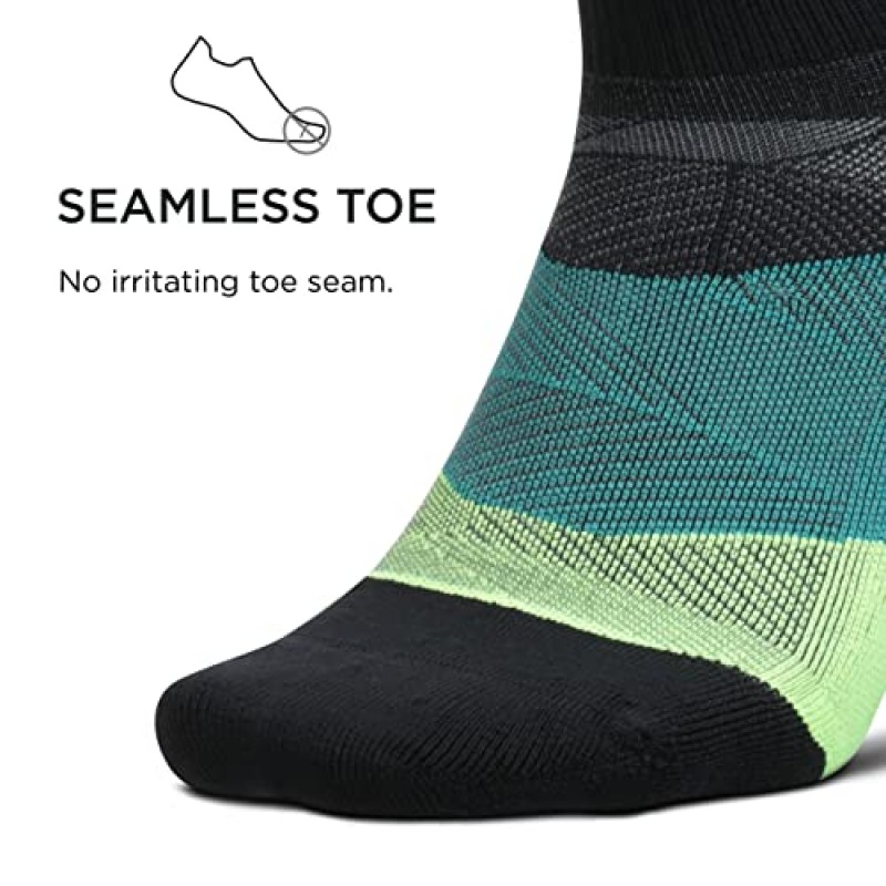 Feetures Elite Ultra Light Quarter - 여성용 및 남성용 운동용 러닝 양말 - 표적 압축, 수분 흡수