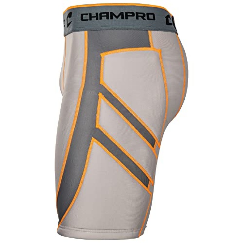 CHAMPRO 남성용 윈드 업 컴프레션 슬라이딩 반바지