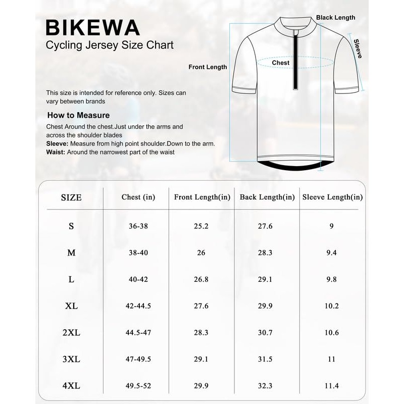 Bikewa 남성용 사이클링 저지 모이스처 위킹 반소매 UPF 하프 지퍼 자전거 로드 라이드 남성용 자전거 셔츠 지퍼 포켓